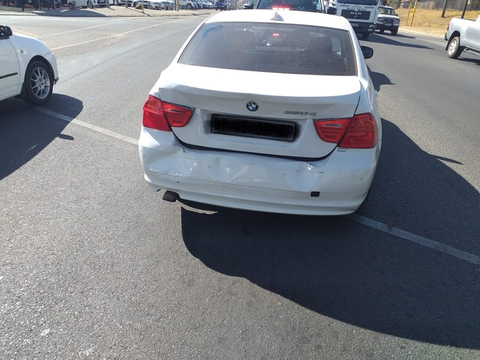 Two vehicle collision in Douglasdale