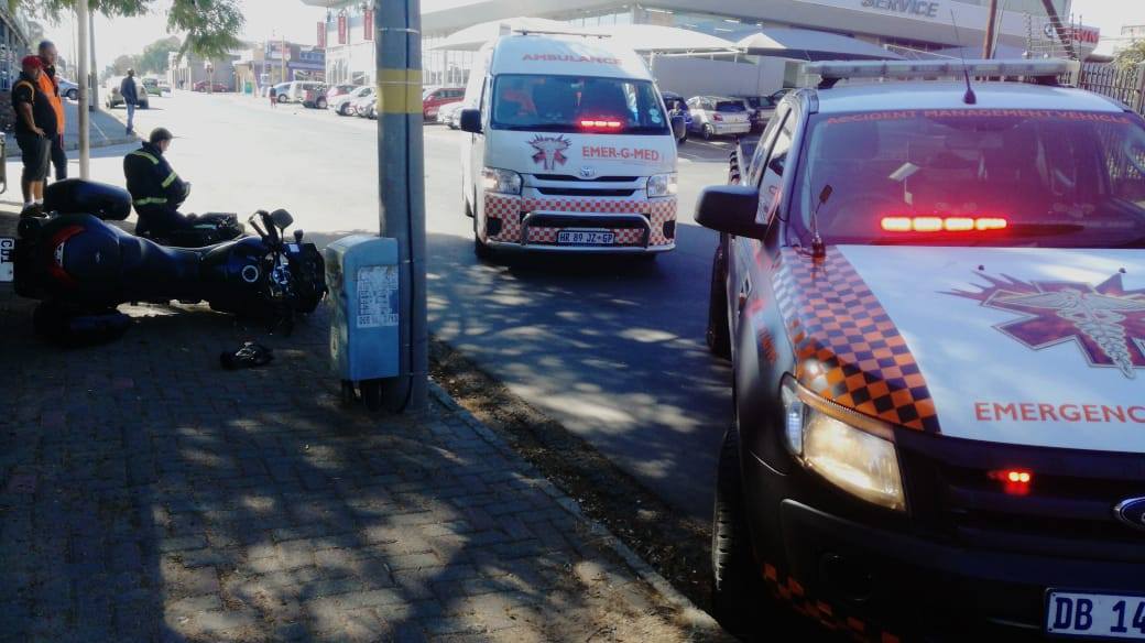 One injured in a motorbike collision in Edenvale