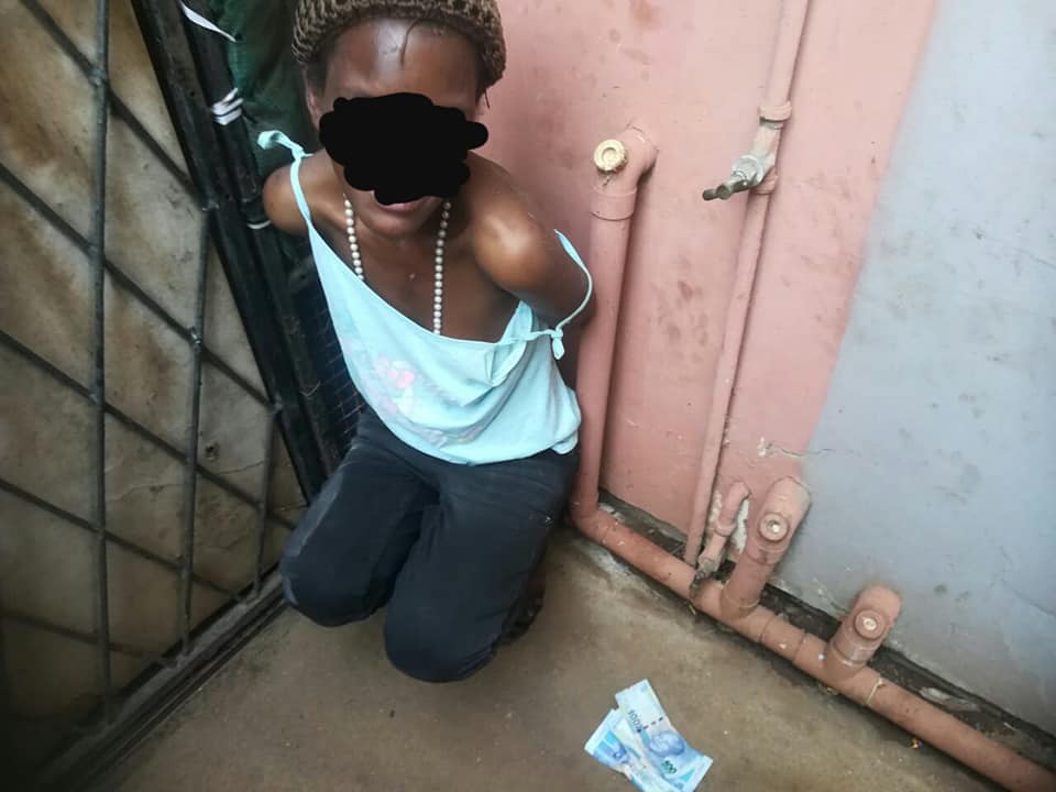 Female theft suspect makes second floor escape jump - nabbed by community in Lotus Park