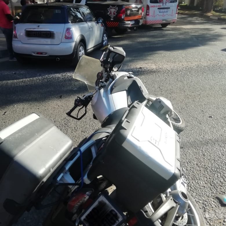 Motorcycle collision leaves one injured in Rosebank