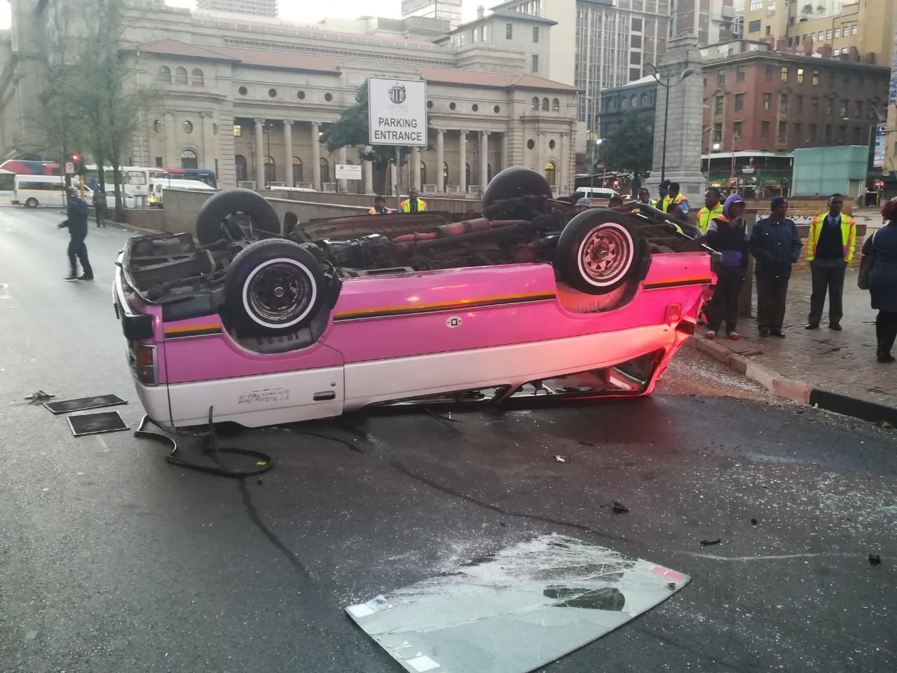 Multiple injured in a taxi collision in Johannesburg CBD