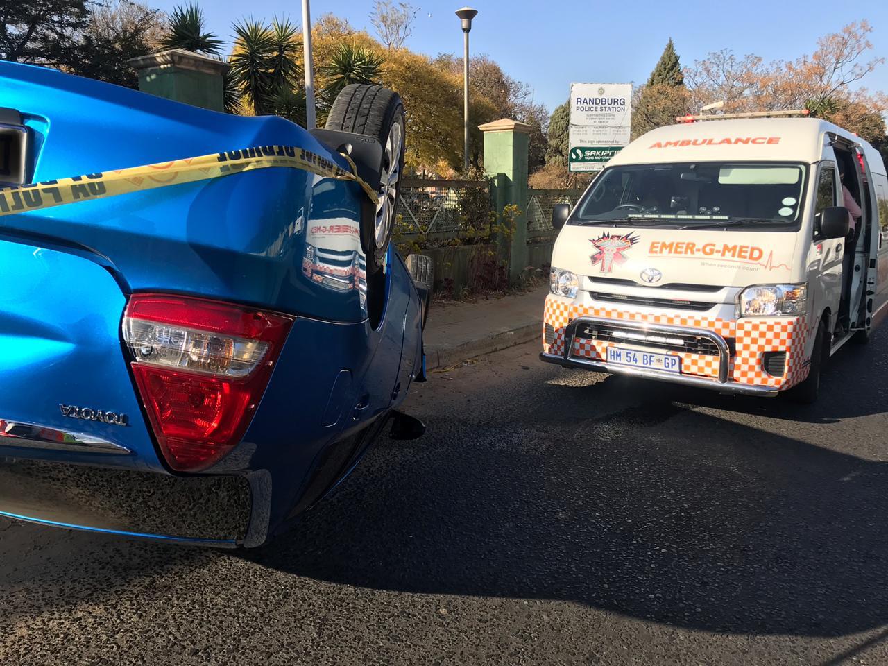 Two injured in Randburg crash