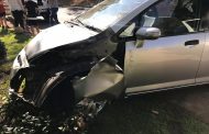 One injured in a single-vehicle collision in Bryanston