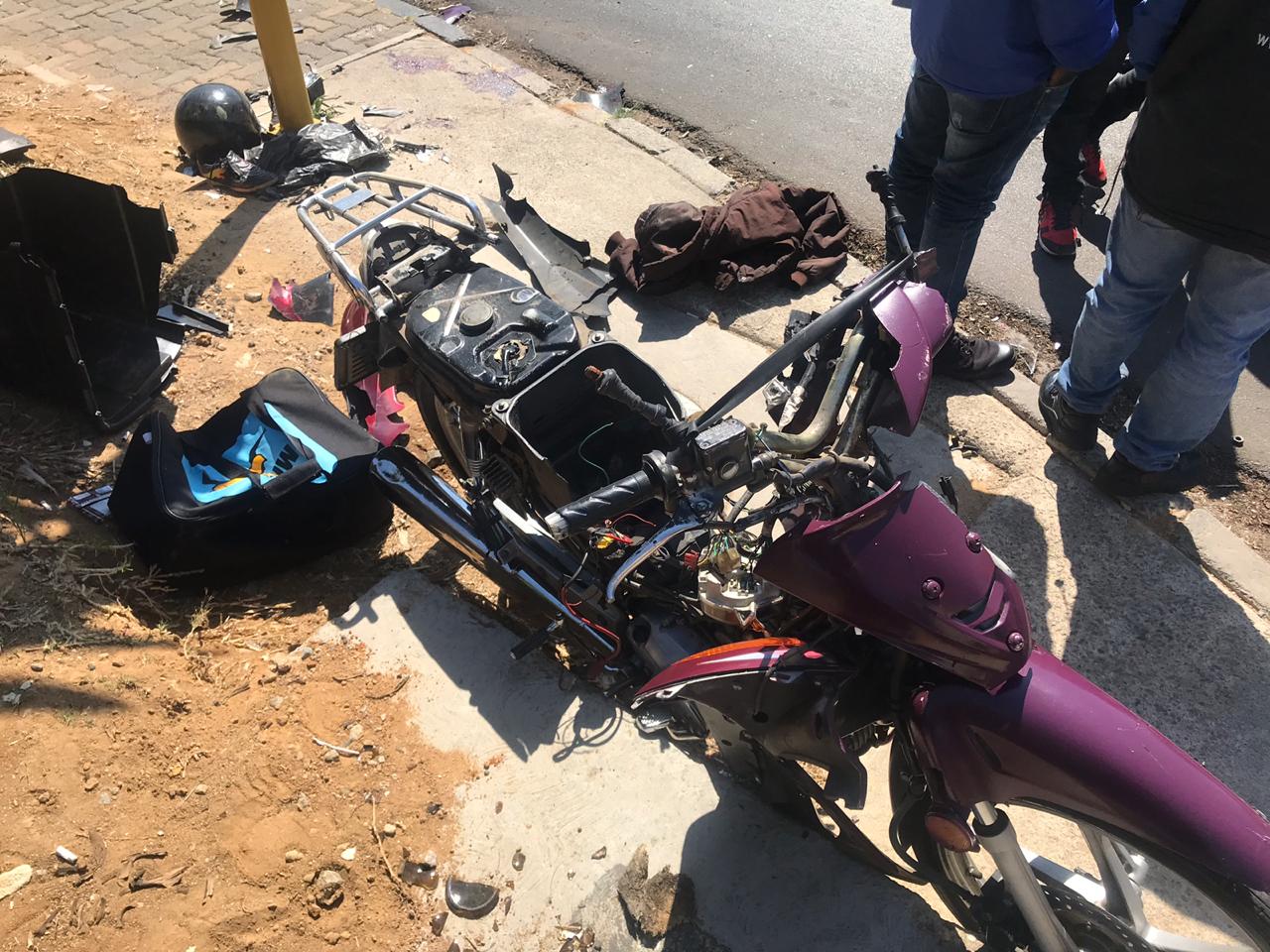 One injured in a motorbike collision in Randburg