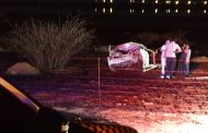 Three injured in a single-vehicle rollover on the N12