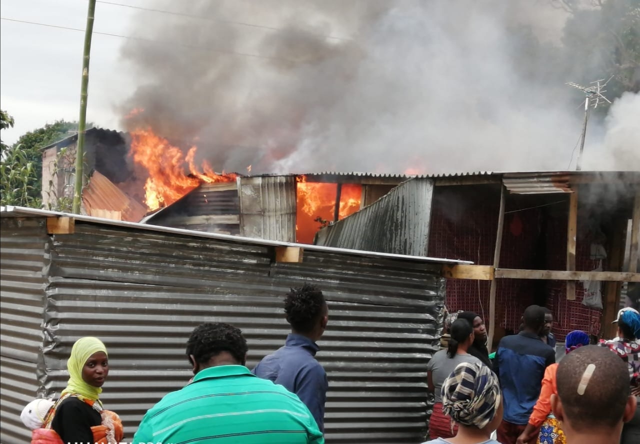 Informal homes destroyed in fire in Canelands