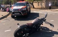 Two injured in a motorcycle collision in Fourways