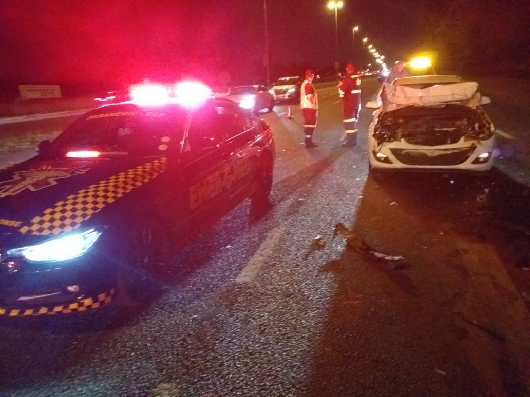 Fortunate escape from injury in collision in Roodepoort