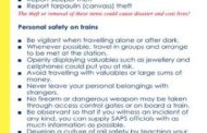 SAPS offer advice for Safety on Trains