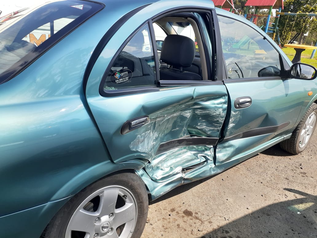 Two-vehicle collision in Harrismith