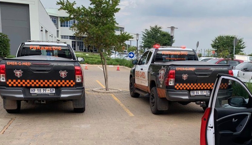 Patient resuscitated after collapsing, Centurion