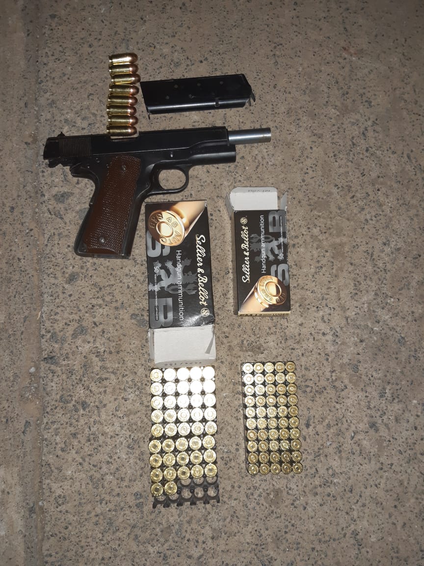 Two Ngcobo men arrested for possession of unlicensed firearm, ammunition and murder.