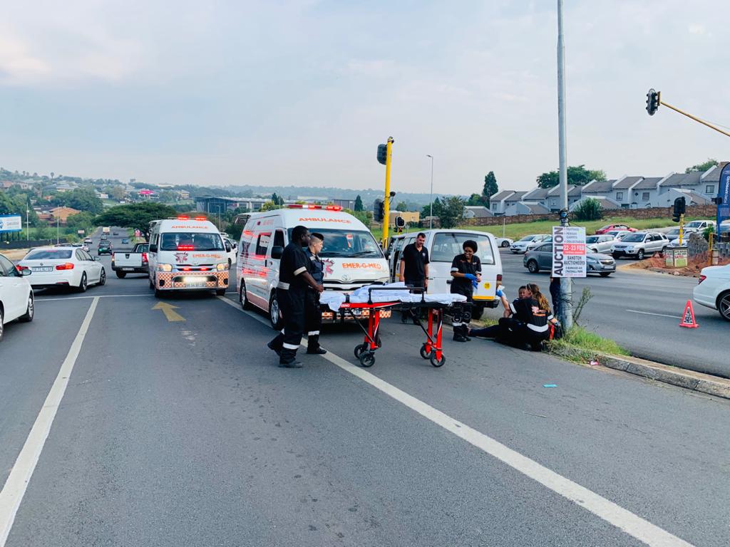Multiple injured in a taxi collision in Sandton