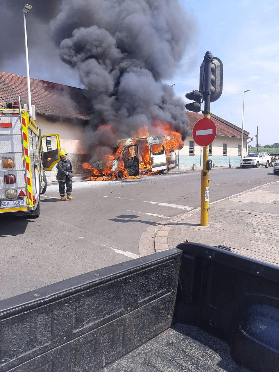 No injuries after taxi fire in Tongaat