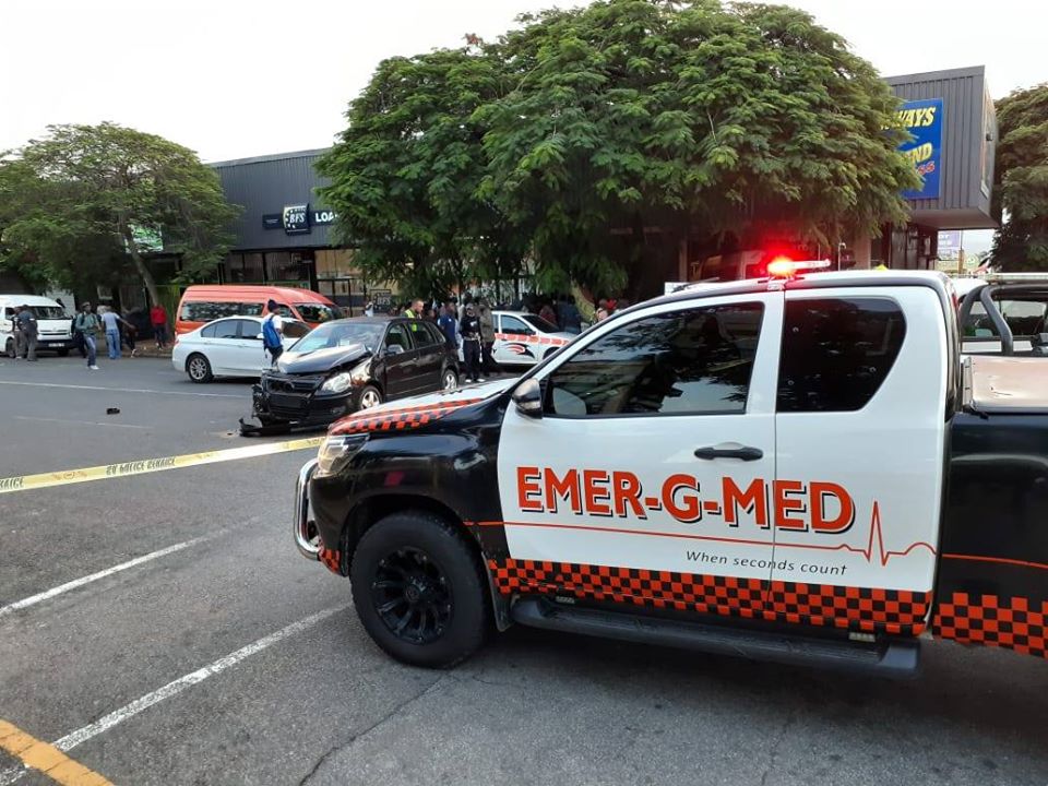 Two injured in a collision in Nelspruit