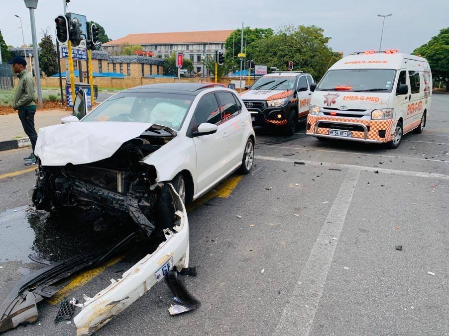 Two-vehicle collision in Randburg