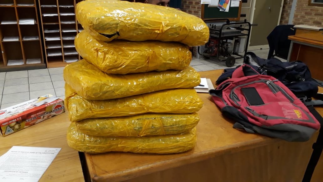 Two men due in court following seizure of six bags of dagga