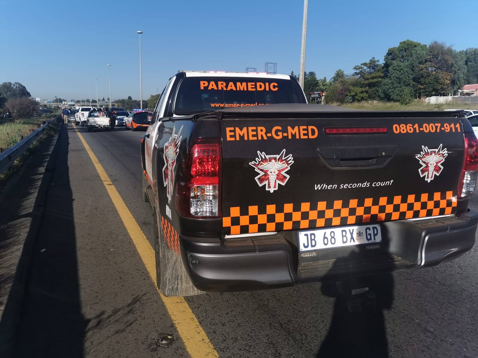 Two injured in a three-vehicle collision in Woodmead