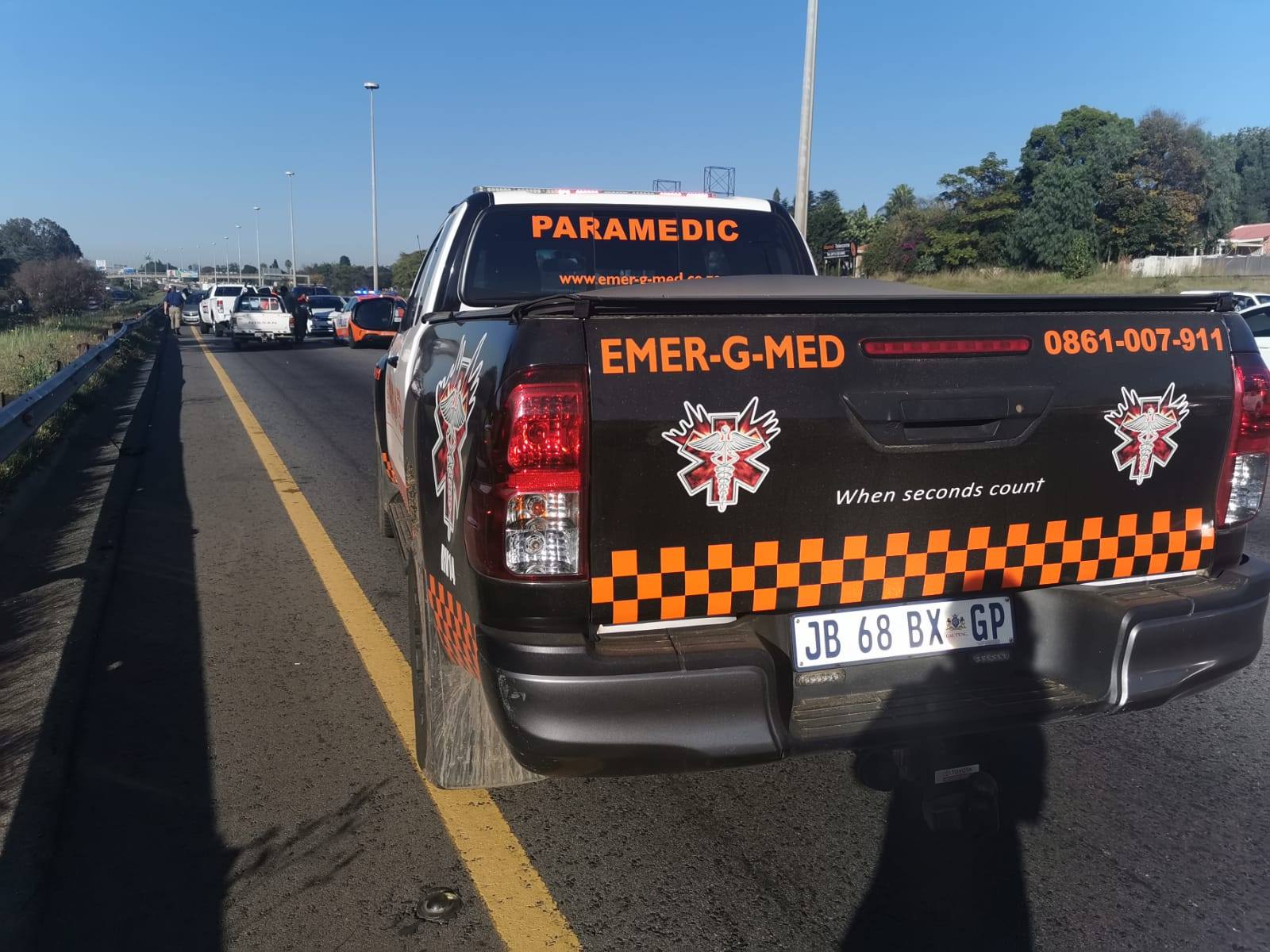 Two injured in a three-vehicle collision in Woodmead