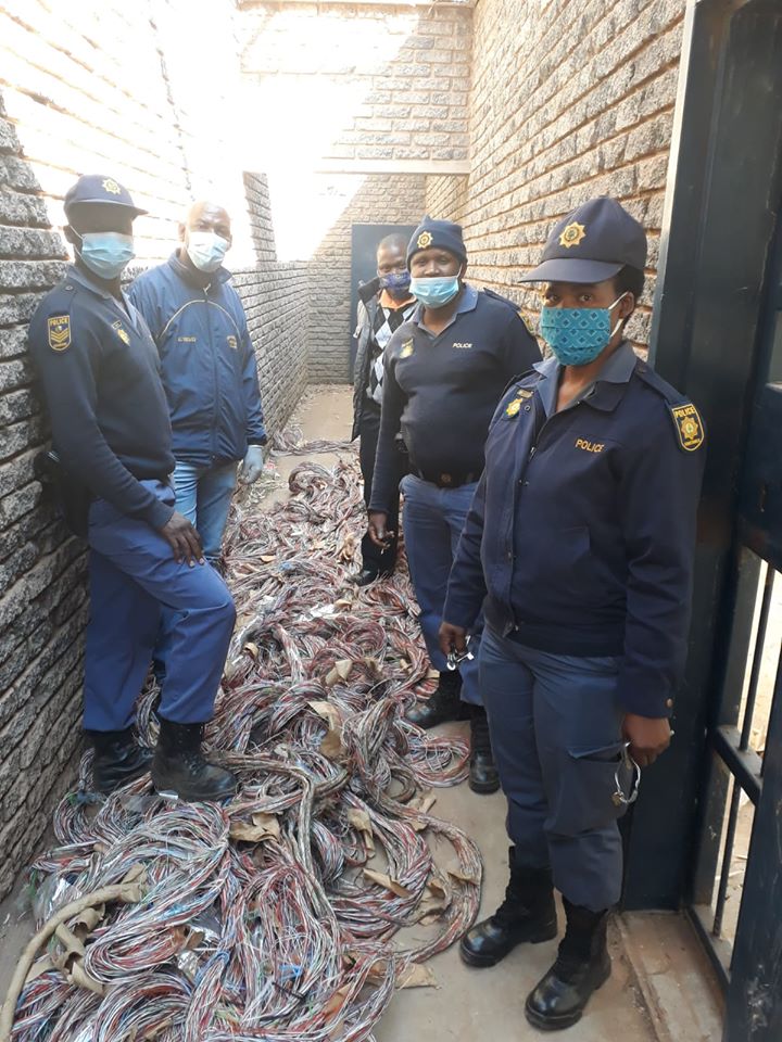 Two held for theft of copper cables estimated at R500 000