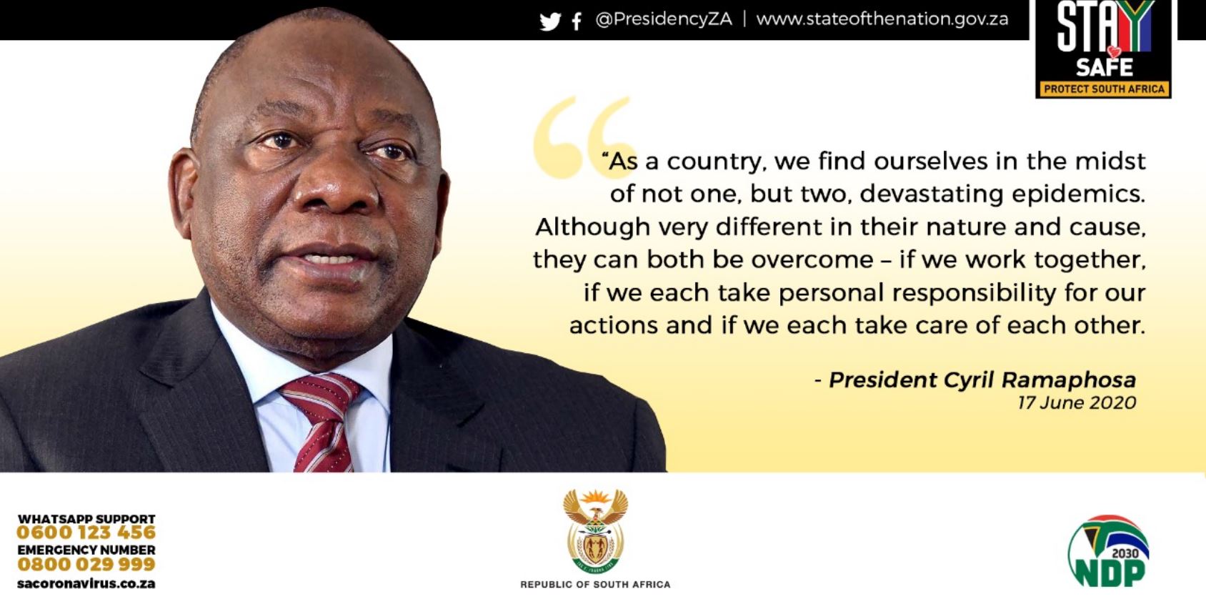 President Cyril Ramaphosa: South Africa’s response to the COVID-19 Coronavirus Pandemic