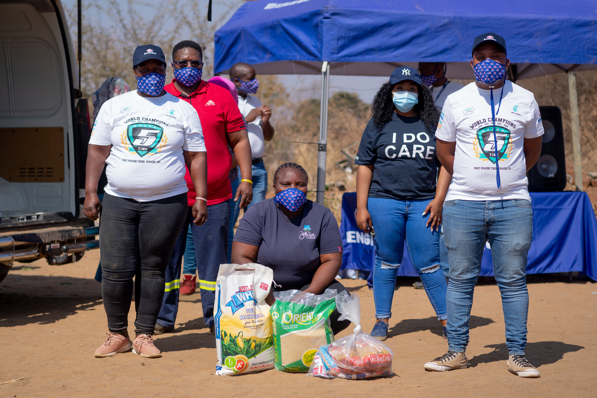 Engen brings food relief to Rustenburg community