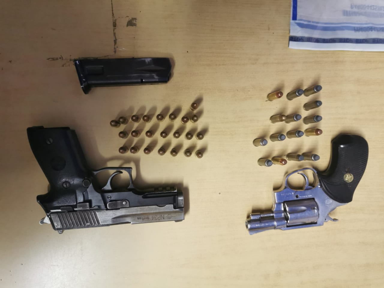 Anti-Gang Unit members arrest four men and seize four unlicensed firearms and ammunition after gang shootings in Steenberg