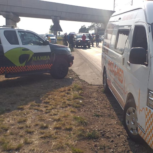 Two injured in a multiple vehicle collision in Modderfontein
