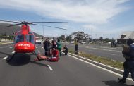 Cyclist airlifted after a collision on Ou Kaapse Weg