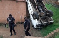 Overturned Taxi Lands On House in Waterloo in KZN