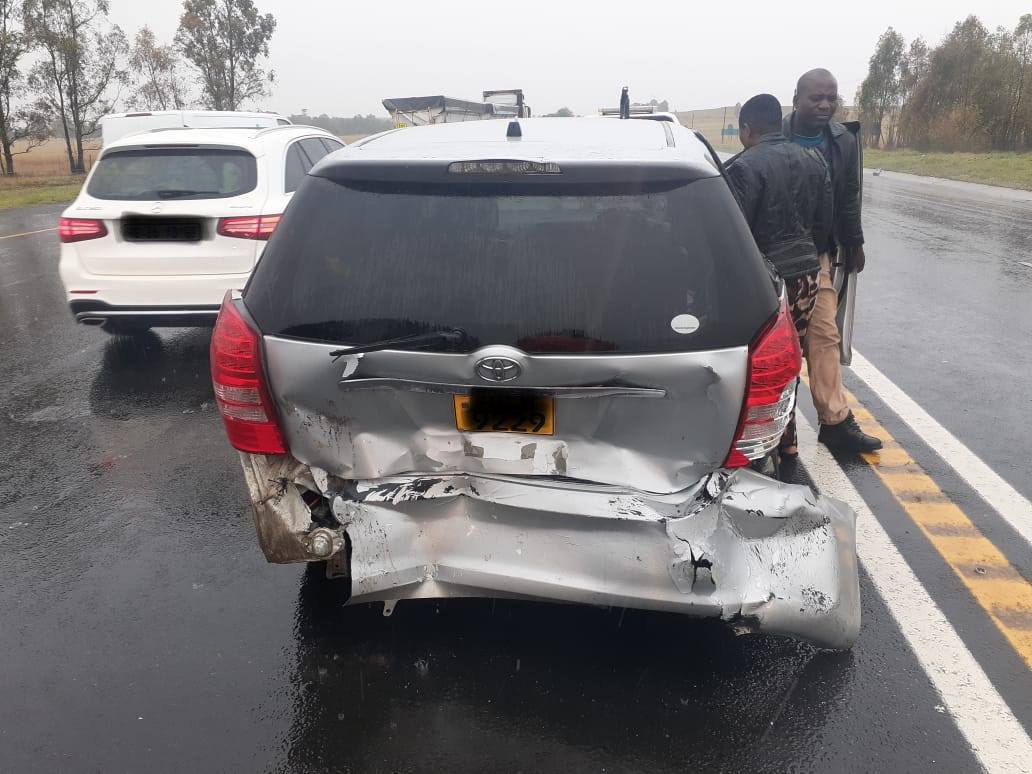 Collision in rainy weather on the N3 South, Harrismith