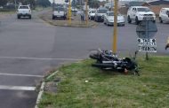 Motorcycle collision in Edenvale