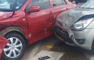 Two-vehicle collision in Midrand