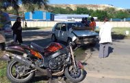 Two injured in a head-on collision between a motorcycle and vehicle in Bedfordview