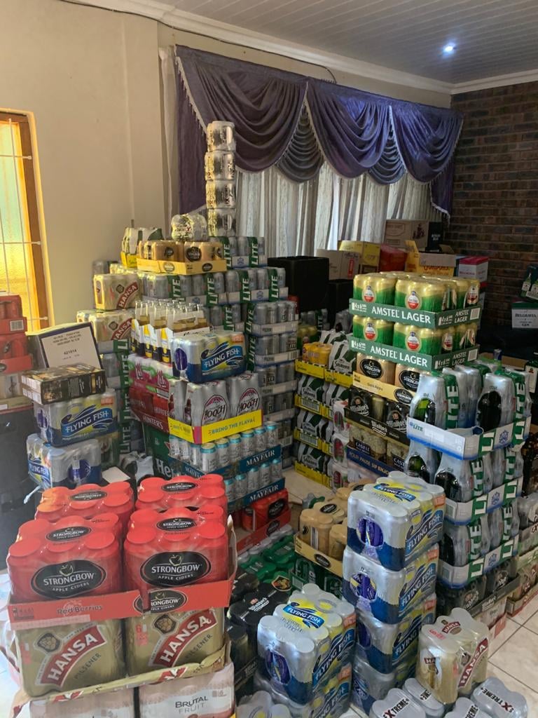 Eight suspects found with counterfeit liquor and cigarettes