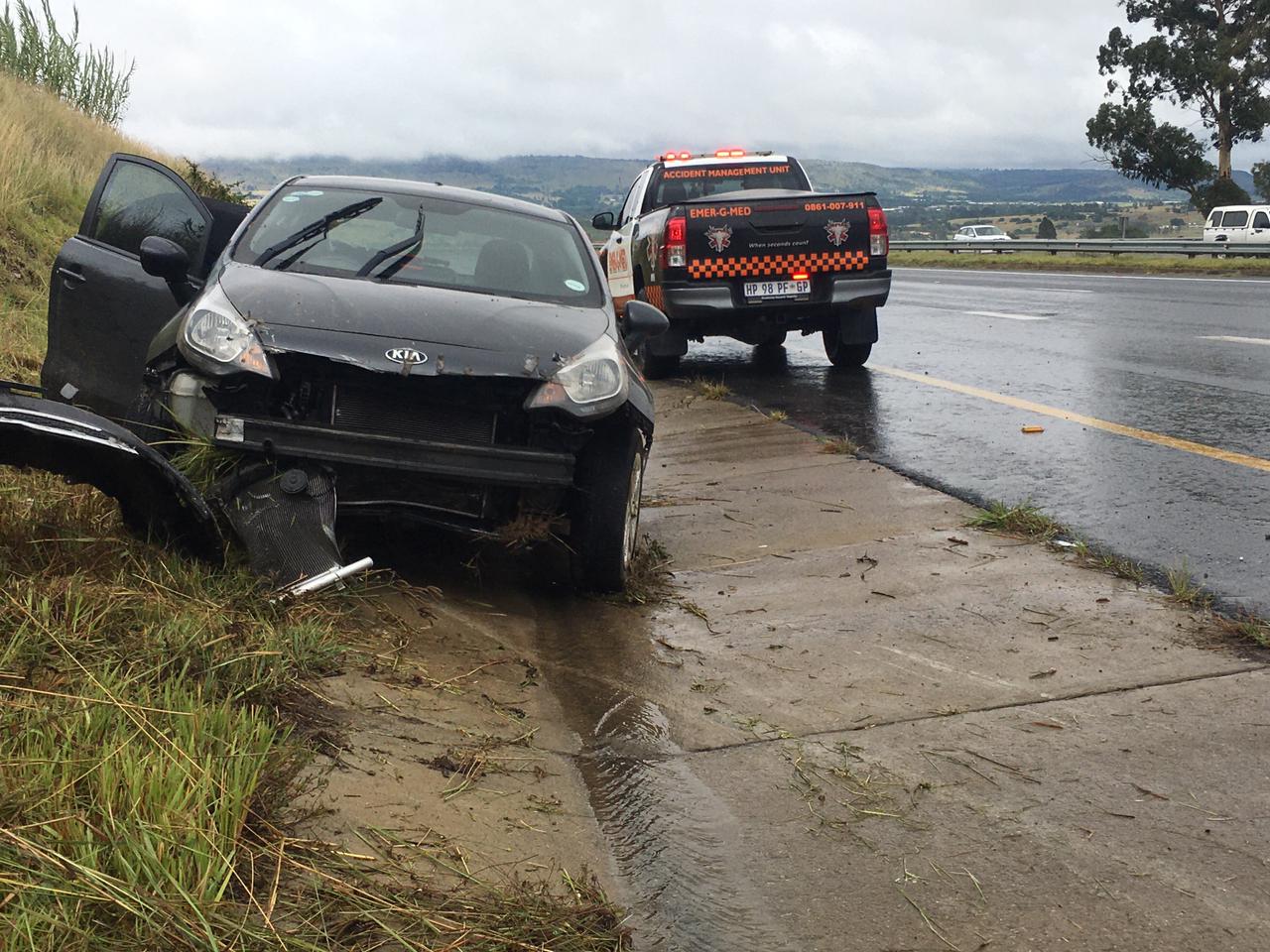 Vehicle collision on the N14