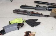 Police intercept a potential violent crime, recover high caliber firearms and ammunition at a house near Alexandra