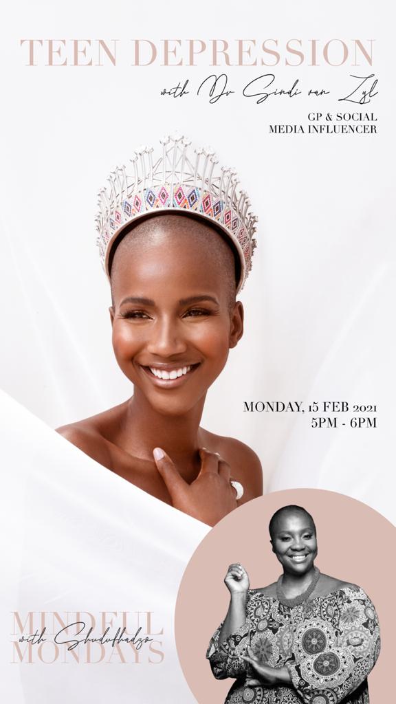 Miss SA’s #MindfulMondays tackles Teen Suicide Monday 15 Feb at 5pm