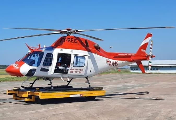 Patient airlifted from road crash on the R61 near Port Shepstone in KwaZulu-Natal.