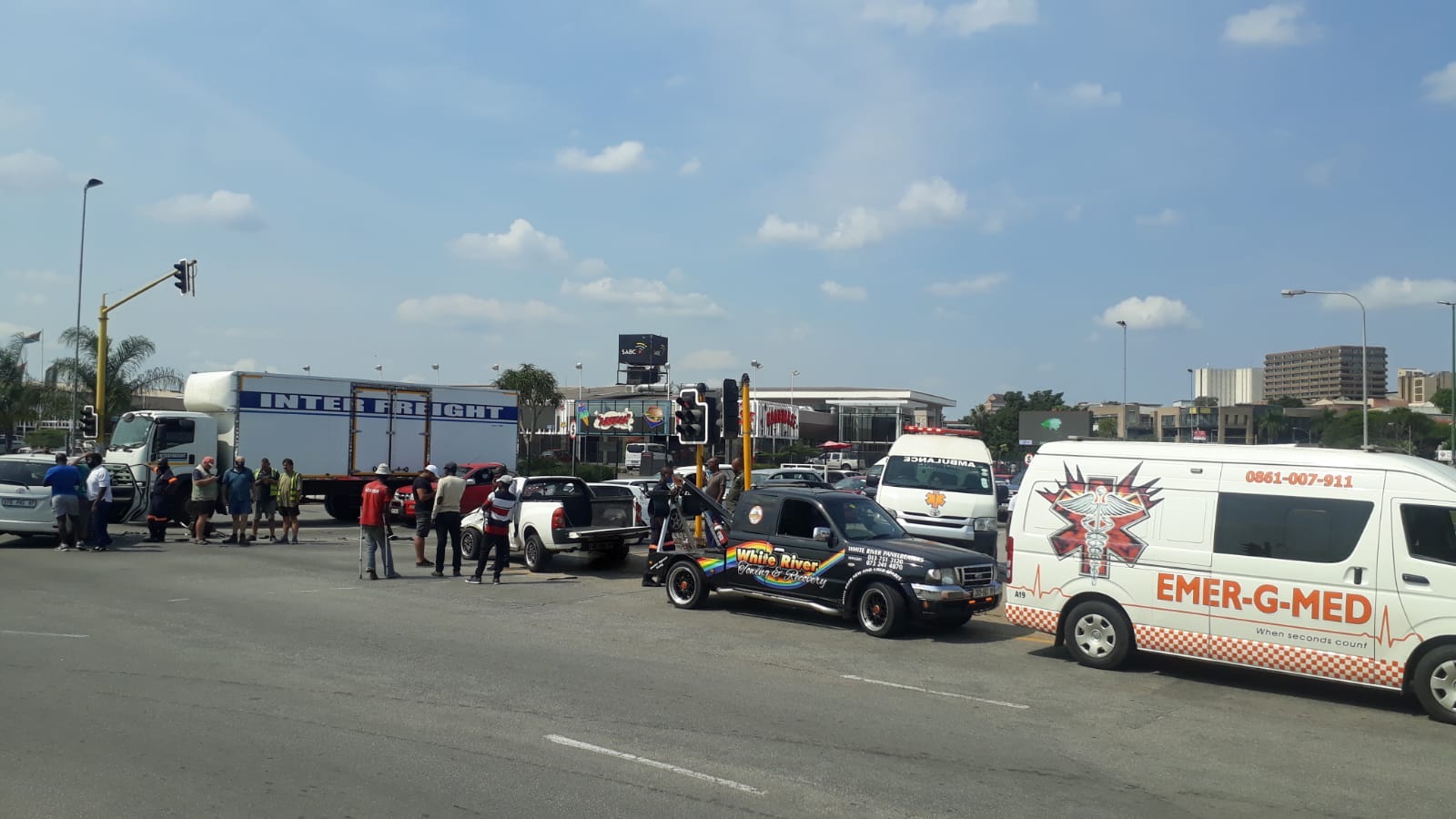 One injured in a collision in Nelspruit