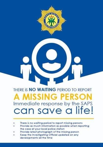 Did you Know? There is NO Waiting Period to Report a Missing Person