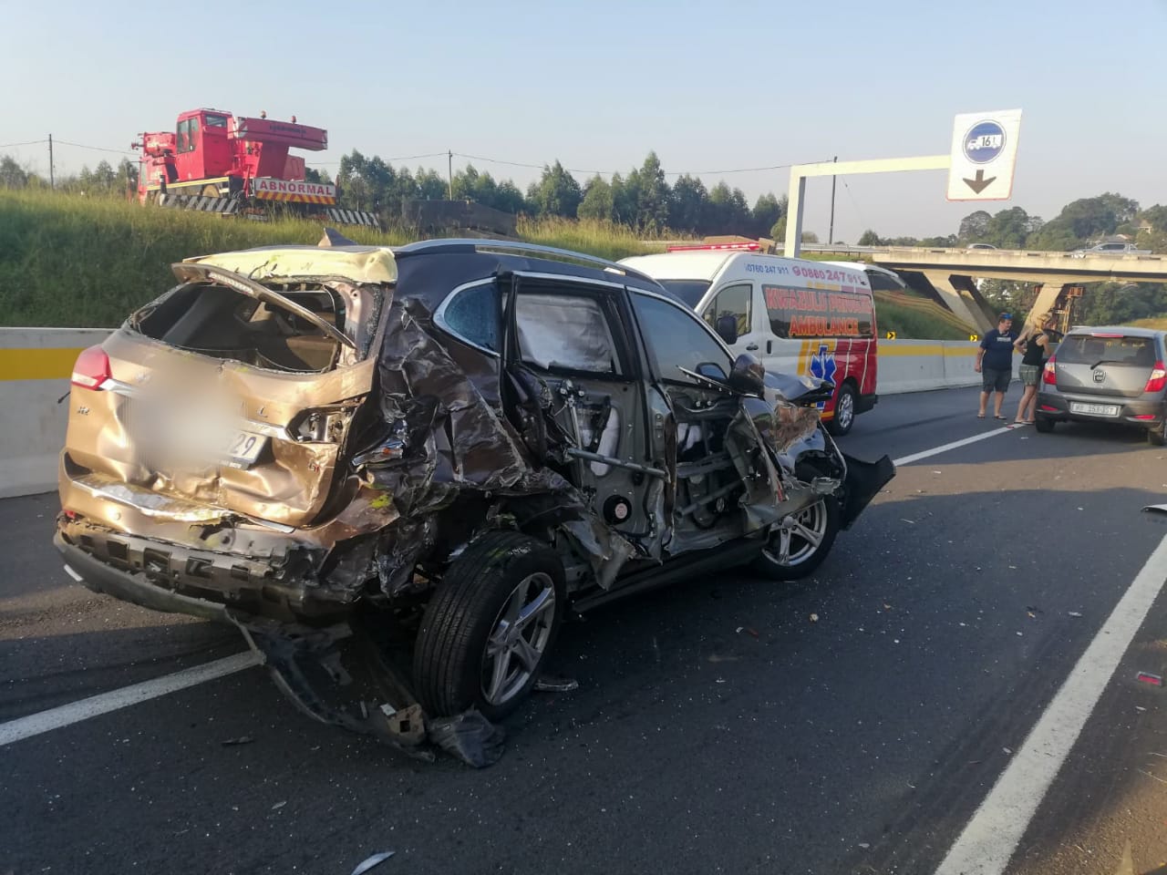 One injured in a collision on the N3, Peter Brown