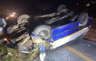 Multiple Injuries In Overturned Taxi:  Verulam - KZN