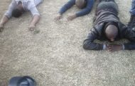 Three suspects arrested with unlicensed firearm.