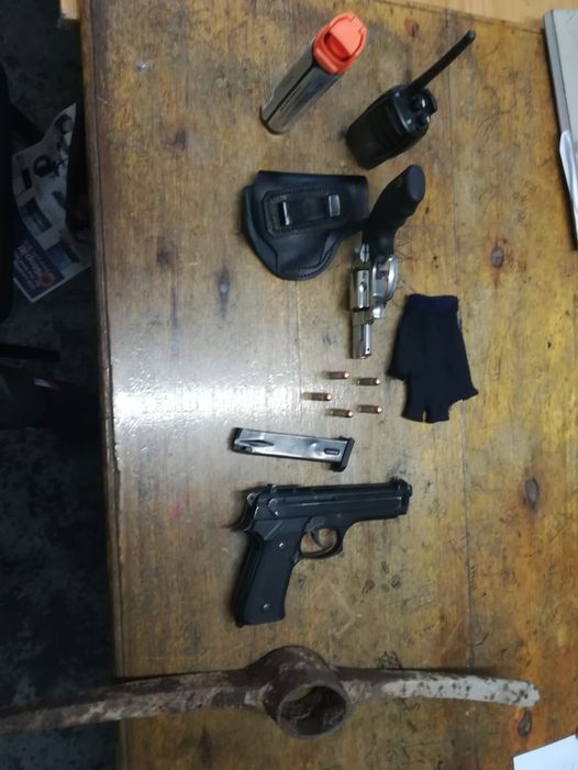 Police vigilance led to the arrest of four suspected robbers and the recovery of a firearm