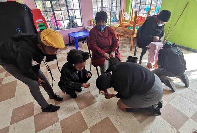 Youth pampers seniors in Khayelistsha