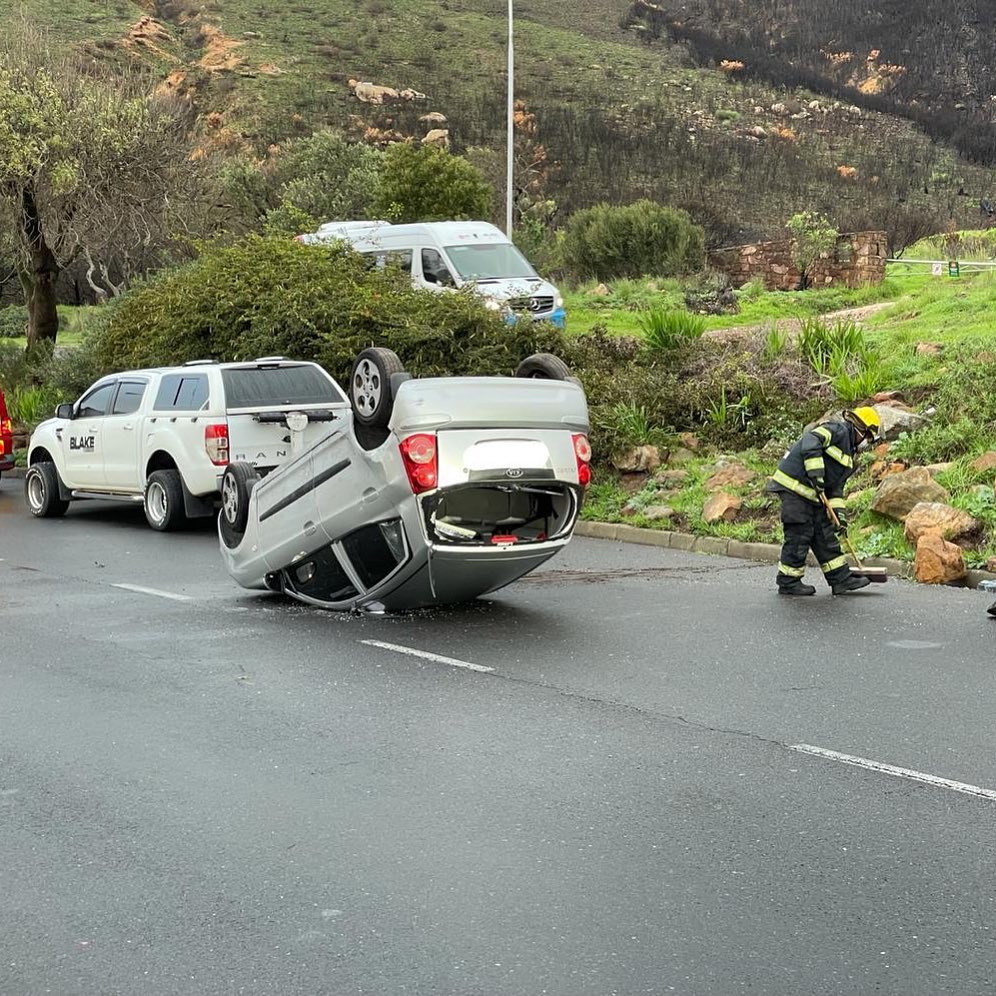 One injured in a vehicle rollover on Philip Kgosana Drive