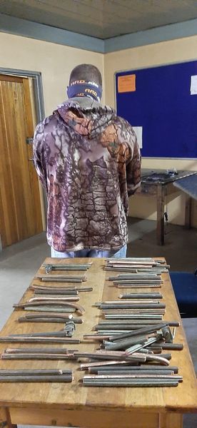 Man arrested with suspected stolen copper pieces.