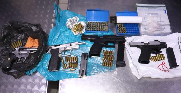 Police seize firearms and ammunition during a raid at Plettenberg bay