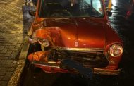 Minor collision on a wet road in Bloemfontein